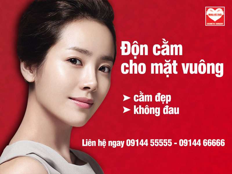 Phẫu thuật độn cằm cho mặt vuông